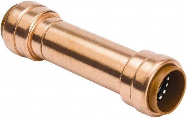 B&K Mueller - 1/2" Tube OD, Metal Push-to-Connect Tube Union - Tube to Tube Connection, 200 Max psi, Rubber O-Ring - Exact Tool & Supply
