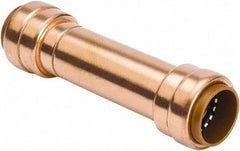 B&K Mueller - 1/2" Tube OD, Metal Push-to-Connect Tube Union - Tube to Tube Connection, 200 Max psi, Rubber O-Ring - Exact Tool & Supply