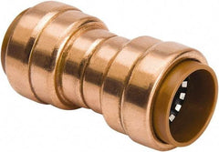 B&K Mueller - 1/2" Tube OD, Metal Push-to-Connect Tube Union - Tube to Tube Connection, 200 Max psi, Rubber O-Ring - Exact Tool & Supply