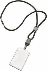 Ability One - Lanyards Material: Polyester Color: Black - Exact Tool & Supply