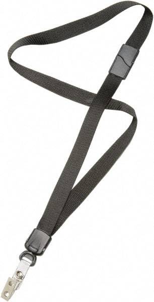 Ability One - Lanyards Material: Nylon Color: Black - Exact Tool & Supply