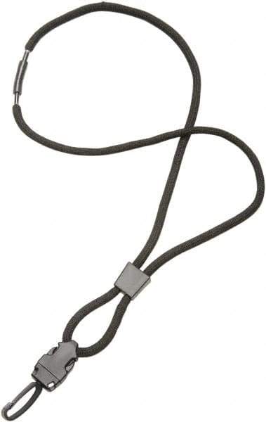 Ability One - Lanyards Material: Polyester Color: Black - Exact Tool & Supply