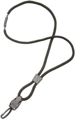 Ability One - Lanyards Material: Polyester Color: Black - Exact Tool & Supply