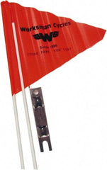 Worksman - Bicycle & Scooter Accessories Type: Safety Flag For Use With: Bicycle; Tricycle - Exact Tool & Supply