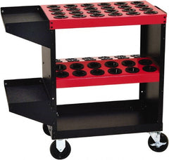 Huot - 48 Tool Capacity, CAPTO C4 Taper ToolScoot CNC Tool Cart - Exact Tool & Supply