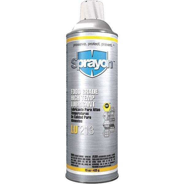 Sprayon - 20 oz Aerosol Spray Lubricant - 12°F to 635°F, Food Grade - Exact Tool & Supply
