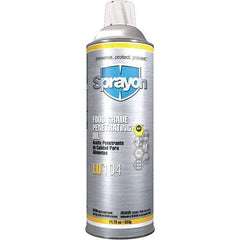 Sprayon - 20 oz Aerosol Spray Lubricant - Clear, -40°F to 475°F, Food Grade - Exact Tool & Supply