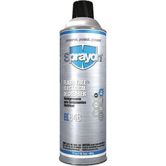 Sprayon - 16 Ounce Aerosol Electrical Grade Cleaner/Degreaser - Nonflammable, Plastic Safe - Exact Tool & Supply