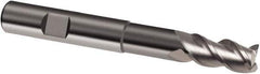 Guhring - 16mm, 22mm LOC, 16mm Shank Diam, 108mm OAL, 3 Flute, Solid Carbide Square End Mill - Single End, Uncoated, Spiral Flute, 39/40/41° Helix, Centercutting, Right Hand Cut, Right Hand Flute, Series 6703 - Exact Tool & Supply