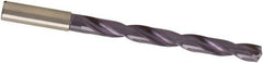 Guhring - 6.1mm, 140° Point, Spiral Flute, Solid Carbide Taper Length Drill Bit - nano-A Finish, 66mm Flute Length, 106mm OAL, Series 5746 - Exact Tool & Supply