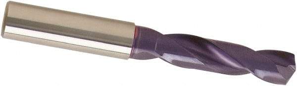 Guhring - 9.3mm 140° Spiral Flute Solid Carbide Screw Machine Drill Bit - nano-A Finish, Right Hand Cut, 47mm Flute Length, 89mm OAL, SU Point, Straight Shank - Exact Tool & Supply