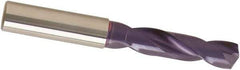 Guhring - 9.3mm 140° Spiral Flute Solid Carbide Screw Machine Drill Bit - nano-A Finish, Right Hand Cut, 47mm Flute Length, 89mm OAL, SU Point, Straight Shank - Exact Tool & Supply