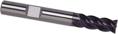 Guhring - 3/4", 4" LOC, 3/4" Shank Diam, 6-1/2" OAL, 4 Flute, Solid Carbide Square End Mill - Single End, FIREX Finish, Spiral Flute, 35/38° Helix, Centercutting, Right Hand Cut, Right Hand Flute, Series 4253 - Exact Tool & Supply