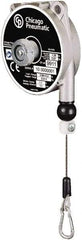Chicago Pneumatic - 2.2 Lb Load Capacity, 5.2' Travel Distance, Tool Balancer - Stainless Steel Cable, Aluminum Housing, Tension Adjustment, Locking Mechanism - Exact Tool & Supply