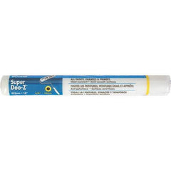 Wooster Brush - 3/8" Nap, 18" Wide Paint Roller Cover - Medium-Rough Texture, Woven - Exact Tool & Supply