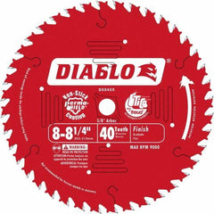 Freud - 8-1/4" Diam, 5/8" Arbor Hole Diam, 24 Tooth Wet & Dry Cut Saw Blade - Carbide-Tipped, Standard Round Arbor - Exact Tool & Supply