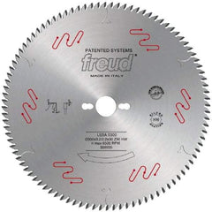 Freud - 250mm Diam, 30mm Arbor Hole Diam, 80 Tooth Wet & Dry Cut Saw Blade - Carbide-Tipped, Standard Round Arbor - Exact Tool & Supply