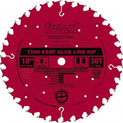 Freud - 10" Diam, 5/8" Arbor Hole Diam, 30 Tooth Wet & Dry Cut Saw Blade - Carbide-Tipped, Standard Round Arbor - Exact Tool & Supply