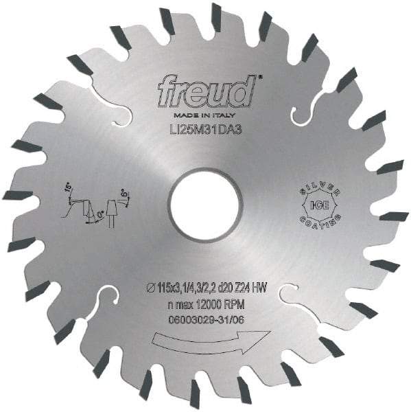 Freud - 200mm Diam, 45mm Arbor Hole Diam, 36 Tooth Wet & Dry Cut Saw Blade - Carbide-Tipped, Standard Round Arbor - Exact Tool & Supply