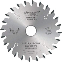 Freud - 180mm Diam, 45mm Arbor Hole Diam, 36 Tooth Wet & Dry Cut Saw Blade - Carbide-Tipped, Standard Round Arbor - Exact Tool & Supply