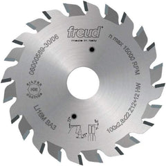 Freud - 120mm Diam, 20mm Arbor Hole Diam, Wet & Dry Cut Saw Blade - Carbide-Tipped, Standard Round Arbor - Exact Tool & Supply