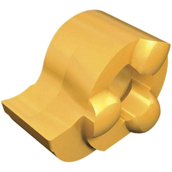 Iscar - 11200010GIQL Grade IC528, 2mm Cutting Width Carbide Grooving Insert - 2.3mm Max Depth of Cut, 0.1mm Corner Radius, TiCN/TiN Finish - Exact Tool & Supply