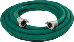 Alliance Hose & Rubber - 1" Inside x 1.88" Outside Diam, Grade 0 Synthetic Rubber, Sandblast Hose - Green, 25' Long, 150 psi Working Pressure - Exact Tool & Supply
