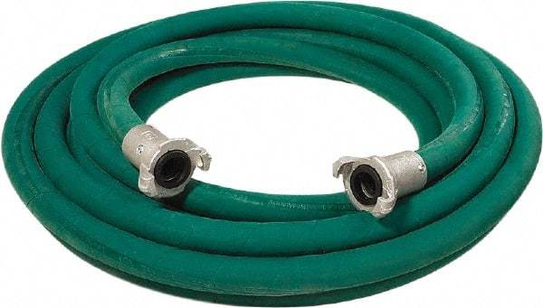 Alliance Hose & Rubber - 3/4" Inside x 1-1/2" Outside Diam, Grade 0 Synthetic Rubber, Sandblast Hose - Green, 50' Long, 150 psi Working Pressure - Exact Tool & Supply