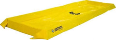 Justrite - 40 Gal Low Wall Berm - 4" High x 2' Wide x 8" Long - Exact Tool & Supply