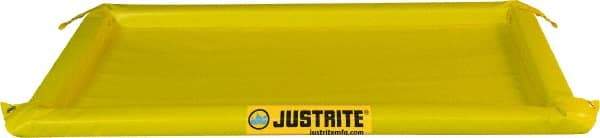 Justrite - 10 Gal Low Wall Berm - 2" High x 2' Wide x 4" Long - Exact Tool & Supply