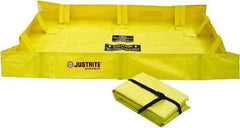 Justrite - 79 Gal Low Wall Berm - 4' Wide x 4" Long - Exact Tool & Supply