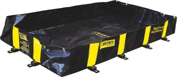Justrite - 175 Gal Low Wall Berm - 4' Wide x 6" Long - Exact Tool & Supply
