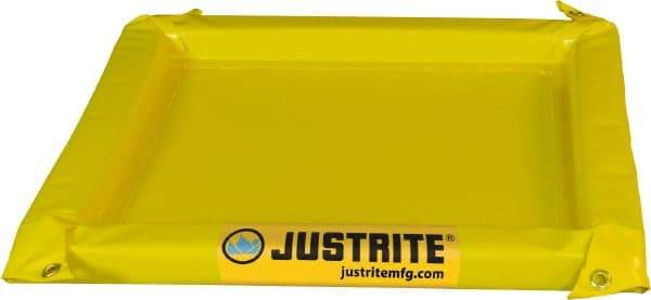 Justrite - 135 Gal Low Wall Berm - 2" High x 10' Wide x 11" Long - Exact Tool & Supply