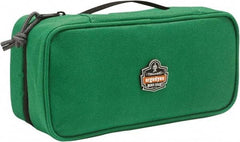 Ergodyne - 1 Pocket Green Polyester Tool Bag - 10" Wide x 4-1/2" Deep x 3" High - Exact Tool & Supply