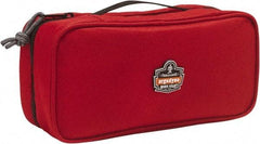 Ergodyne - 1 Pocket Red Polyester Tool Bag - 10" Wide x 4-1/2" Deep x 3" High - Exact Tool & Supply