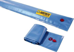 Justrite - 25' Long x 3/4' Wide, PVA Boom/Drain Dam - Light Blue, Use to Stop Contaminated Groundwater From Going Down the Drain - Exact Tool & Supply