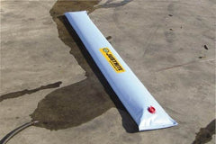 Justrite - 10' Long x 3/4' Wide, PVA Boom/Drain Dam - Light Blue, Use to Stop Contaminated Groundwater From Going Down the Drain - Exact Tool & Supply