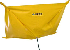 Justrite - 7' Diam, Square Roof Leak Diverter & Pipe Leak Diverter - 7' Long x 7' Wide, Yellow - Exact Tool & Supply
