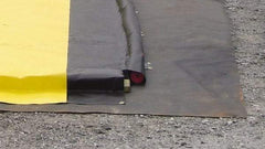 Justrite - 16' Long x 6' Wide, Spill Containment Berm Track Mat - Compatible with Berm - Exact Tool & Supply