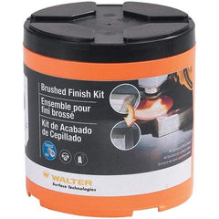 WALTER Surface Technologies - Power Sander #4 Brushed Finish Kit for Flat Surfaces - Exact Tool & Supply