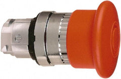 Schneider Electric - 22mm Mount Hole, Extended Mushroom Head, Pushbutton Switch Only - Round, Red Pushbutton, Maintained (MA), Momentary (MO) - Exact Tool & Supply