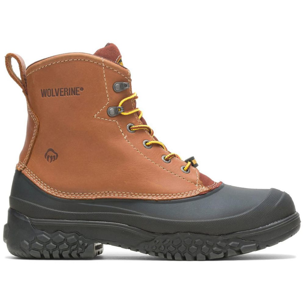 Work Boot: Size 11.5, 6″ High, Leather, Steel Toe Brown, Extra Wide Width