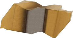 Hertel - 3094IGD K Grade HC120, 2.39mm Cutting Width Carbide Grooving Insert - 1/4" Max Depth of Cut, Left Hand, TiN Finish - Exact Tool & Supply