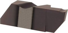Hertel - 3125IFD K Grade HC215, 3.18mm Cutting Width Carbide Grooving Insert - 1/4" Max Depth of Cut, Right Hand, TiAlN Finish - Exact Tool & Supply
