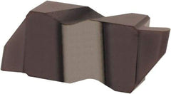 Hertel - 3062IR K Grade HC215, 3.18mm Cutting Width Carbide Grooving Insert - 4.57mm Max Depth of Cut, Right Hand, 1/16" Corner Radius, TiAlN Finish - Exact Tool & Supply