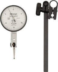 Mitutoyo - 0.03" Range, 0-15-0 Dial Reading, 0.0005" Graduation Dial Drop Indicator - 40mm Dial, 1/2" Range per Revolution, Includes NIST Traceability Certification - Exact Tool & Supply