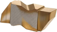 Hertel - 3189IGP Grade HC335, 4.8mm Cutting Width Carbide Grooving Insert - 4.57mm Max Depth of Cut, Right Hand, TiN Finish - Exact Tool & Supply