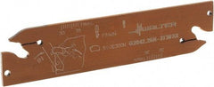 Walter - 1.0236" Blade Height, 5.9055" OAL, Neutral Cut, Double End Indexable Cut-Off Blade - 38mm Max Depth of Cut, G2042 N Blade - Exact Tool & Supply