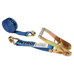 US Cargo Control - Slings & Tiedowns (Load-Rated); Type: Ratchet Tie Down ; Length (Feet): 30 ; Basket Capacity (Lb.): 3333 ; Material: Polyester ; Color: Blue - Exact Tool & Supply