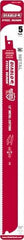 Freud - 12" Long x 1" Thick, Bi-Metal Reciprocating Saw Blade - Straight Profile, 14 to 18 TPI, Toothed Edge, Universal Shank - Exact Tool & Supply